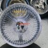 New 18" All Chrome Reverse " DEEP DISH" 100 Spoke True Knockoff Wire Wheel Set (4) Complete with Diamond Hardware - Image 5