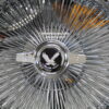 New 17x9" All Chrome Reverse " DEEP DISH" 100 Spoke True Knockoff Wire Wheel Set (4) Complete with 2 Wing Hardware - Image 7