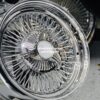 New 16x7" Genuine McLean 80 Spoke All Chrome Direct Bolt Wire Wheels Set (4) 5 lug patterns 5x4.5" 5x4.75" 5x5" - Image 2