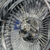 New 20" All Chrome Reverse " DEEP DISH" 100 Spoke True 6 Lug Bolt On Wire Wheels Set (4) Complete with 3 WING Hardware 6x139.7mm - Image 7