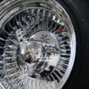 New Chrome 15x10" 90's Euro Style 5 Lug Genuine Mclean 80 Spoke Direct bolt Wire Wheels & LOW PROFILE TIRES Complete Set of four (4) 5X4.5 5X4.75 5X5 - Image 8