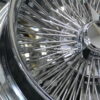 NEW 18 X 8" GENUINE DAYTON STANDARD LACE 120 SPOKE CHROME KNOCKOFF WIRE WHEELS SET FOUR (4) WITH HARDWARE - Image 6