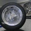 New 15x7" All Chrome 100 Spoke Standard Dish Triple Chrome True knockoff Wire Wheels & Classic Low Profile Tires Complete Set of four (4) - Image 5