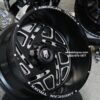 24x14" American Truxx AT1904 Black 8x165.1mm aka 8x6.5" Deep Dish Wheels Set (4) Ram / Chevy / Hummer / Dodge 8 lug - Image 7