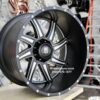 New Set (4) 24x14" American Truxx AT162 Black 8x165.1mm aka 8x6.5" Deep Dish Wheels Set (4) Ram / Chevy / Hummer / Dodge 8 lug - Image 2