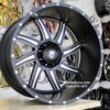 New Set (4) 24x14" American Truxx AT162 Black 8x165.1mm aka 8x6.5" Deep Dish Wheels Set (4) Ram / Chevy / Hummer / Dodge 8 lug - Image 3