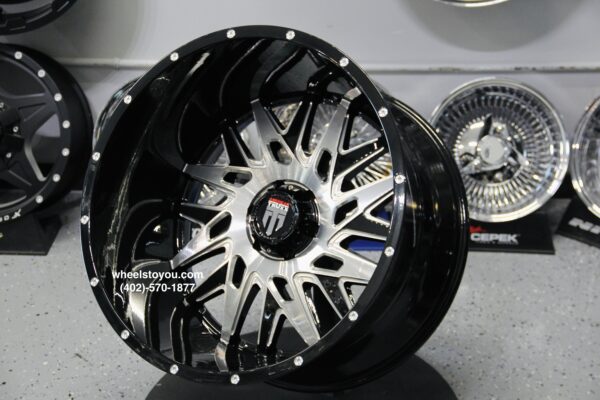 New 24x14" American Truxx AT184 Black 6x135mm Deep Dish Wheels Set (4) Ford Bronco / F-150 / Expedition 6 lug