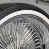 New 22" Deep Dish Chrome 150 Spoke knockoff Wire Wheels and Low Profile Whitewall Tire Package 255-30-22 Complete Set (4) with Hardware - Image 10