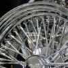 New Set (4) 17" 72 Spoke Chrome Cross Lace Knockoff Rear Wheel Drive Wire Wheels **NO HARDWARE** - Image 8