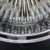 New Set (4) Genuine Dayton Stamped 13x7" Deep Dish 100 Spoke Radial Lace Stainless & Chrome Lowrider Knockoff Wire Wheels Set of four (4) with Hardware - Image 11