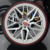 New 20" Cadillac Brushed Forged Luxury Wheels and 245-40-20 Vogue Whitewall / Red Stripe Tire Complete Package Set (4)  Fit Cadillac Allante , Deville 94-05', DTS, DTX, Eldorado 92-02', Seville 92-04', STS 05-11', - Image 5