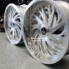 New 26" Staggered Billet Floating Cap Lexani Forged Decatur USA MADE Wheels 5x4.75 & 5x5" Bolt pattern Set (4)Fit Chevy Chevrolet Caprice Impala Lincoln Mark Continental Donk Buick Oldsmobile C10 Box Bubble ETC - Image 12