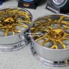 New Amani Forged "Verge" 26" Billet Staggered 14k Gold & Chrome USA MADE Wheels 5x5" Bolt pattern Set (4) Fit Chevy Chevrolet Caprice Impala Buick Oldsmobile Donk Bubble C10 5x127mm Jeep Durango - Image 2