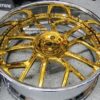 New Amani Forged "Verge" 26" Billet Staggered 14k Gold & Chrome USA MADE Wheels 5x5" Bolt pattern Set (4) Fit Chevy Chevrolet Caprice Impala Buick Oldsmobile Donk Bubble C10 5x127mm Jeep Durango - Image 4