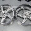 New 24" Forgiato "Fessuri" Billet Staggered Brushed & Chrome 24x9 Fronts & 24x10 Rears with 7" Lips USA MADE Wheels 5x4.75" Bolt pattern Set (4) Fit Chevy Chevrolet Caprice Impala Buick Oldsmobile Chevelle Cutlass Monte Carlo Regal Grand Prix ETC - Image 2