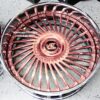 New Amani Forged "Chile" 26" Billet Staggered Rose Gold & Chrome USA MADE Wheels & Steering Wheel Any Bolt pattern (Drilled to Order) Set (4) Fit Chevy Chevrolet Caprice Impala Free Shipping in the U.S. - Image 3