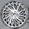 New 24" Forgiato "Biaforca" Billet Staggered Brushed & Chrome 24x9 Fronts & 24x10 Rears with 7" Lips USA MADE Wheels 5x4.75" Bolt pattern Set (4) Fit Chevy Chevrolet Caprice Impala Buick Oldsmobile Chevelle Cutlass Monte Carlo Regal Grand Prix ETC - Image 6