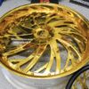 New Set (4) Artis Forged "Decatur" 24" Billet Staggered 24k Gold USA MADE Wheels & Steering Wheel 5x4.75" Bolt pattern Set (4) Fit Chevy Chevrolet Caprice Impala Buick Oldsmobile Cutlass Monte Carlo Regal Grand Prix & More - Image 6