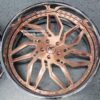 New Amani Forged "Smoked" 26" Billet Staggered Directional Rose Gold & Chrome USA MADE Wheels 5x5" Bolt pattern (5x127mm) Set (4) Fit Chevy Chevrolet Caprice Impala Buick Oldsmobile Donk Bubble C10 Jeep Durango ETC - Image 7