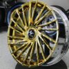 New Gold Lexani "Wraith" 28" Wheels & 275-25-28 Lionhart Tires 6x135 6x5.5" 6x139.7mm Bolt pattern Set (4) Fit Chevy Chevrolet Silverado Tahoe GMC Yukon Sierra Suburban Denali Cadillac Escalade & More - Image 2