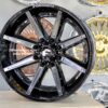 New Set (4) 24x12" Forgiato Terra Offroad 005 Gloss Black with Billet Aluminum Accents 8x180mm Deep Dish Wheels Set (4) Chevy GMC Silverado Sierra Denali 2500 3500 2011' and Up models - Image 12