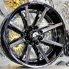 New Set (4) 24x12" Forgiato Terra Offroad 005 Gloss Black with Billet Aluminum Accents 8x180mm Deep Dish Wheels Set (4) Chevy GMC Silverado Sierra Denali 2500 3500 2011' and Up models - Image 9