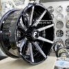 New Set (4) 24x12" Forgiato Terra Offroad 005 Gloss Black with Billet Aluminum Accents 8x180mm Deep Dish Wheels Set (4) Chevy GMC Silverado Sierra Denali 2500 3500 2011' and Up models - Image 5