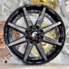 New Set (4) 24x12" Forgiato Terra Offroad 005 Gloss Black with Billet Aluminum Accents 8x180mm Deep Dish Wheels Set (4) Chevy GMC Silverado Sierra Denali 2500 3500 2011' and Up models - Image 11