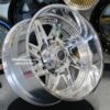 New Set (4) 26x12" Forgiato Lazzate Polished Forged Billet 8x165mm aka 8x6.5" -44 Offset Deep Dish Wheels Set (4) Chevy Dodge Ram 2500 3500 8 lug Trucks - Image 10