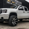 New Set (4) 24x12" Forgiato Terra Offroad 005 Gloss Black with Billet Aluminum Accents 8x180mm Deep Dish Wheels Set (4) Chevy GMC Silverado Sierra Denali 2500 3500 2011' and Up models - Image 11