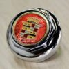 New Set (4) Gold & Chrome Cadillac Medallion Hexagon Wire Wheel Spinners for 13 To 22" Size Knockoffs Complete Set (4) - Image 4