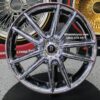 New Set (4) Old Stock 17x7.5" Retro Chrome Enkei "Milano" Wheels 5x114.3 Bolt pattern Old School Vintage Made In Italy in 1998 - Image 4