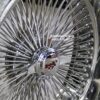 New Set (4) 22" GENUINE DAYTON STAGGERED 144 SPOKE CHROME KNOCKOFF WIRE WHEELS SET WITH CHOICE OF HARDWARE - Image 8