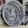 New Set of Five (5) 17x9" Deep Dish Direct Bolt 100 Spoke Chrome Five Lug 5x139.7mm 5x5.5" Complete Wire Wheels Fit ISUZU GEO TRACKER FORD BRONCO F150 KIA SPORTAGE MITSUBISHI RAIDER SUZUKI SIDEKICK SAMURAI - Image 9