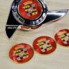 New Set (4) Gold & Chrome 3 Wing Cadillac Medallion Wire Wheel Spinners for 13 To 22" Size Knockoffs Complete Set (4) - Image 4