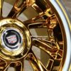 New Set (4) 20" Gold Cadillac Big Cap Floating Wheels and Vogue Whitewall / Yellow Stripe Tire Complete Package Set (4)  Fit Cadillac ATS, CT5, CT6, CTS, DTS, DTX, DEVILLE, STS, SEVILLE, ELDORADO, XTS - Image 7