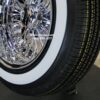 New Set (4) 15x8" CROSS LACE DEEP DISH ALL CHROME 72 SPOKE KNOCKOFF WIRE WHEELS & 1.75" WIDE WHITEWALL TIRES SET (4) COMPLETE - Image 7