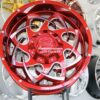 New Set (4) 20x10" Insane Offroad Red & Milled Wheels 8x165.1mm aka 8x6.5" Deep Dish Wheels Set (4) Ram / Chevy / Hummer / Dodge 8 lug 2500 / 3500 Trucks - Image 5