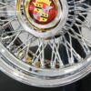 New Set (4) Cross Lace 72 Spoke 15" Direct Bolt Cadillac Wire Wheels Set (4) 5 lug Rear Wheel Drive Fitment Coupe Deville, Sedan Deville, Brougham, Seville, Fleetwood, and more! - Image 5