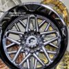 New Set (4) Forgiato Terra Three 24x14" Gloss Black & Milled 8x170mm Deep Dish Wheels Set (4) FORD F250 F350 EXCURSION 8 lug Terra 3 Flow Forged - Image 6