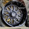 New Set (4) Forgiato Terra Three 24x14" Gloss Black & Milled 8x170mm Deep Dish Wheels Set (4) FORD F250 F350 EXCURSION 8 lug Terra 3 Flow Forged - Image 4