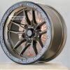 New Set (4) 18x9" Lock Offroad Krawler Matte Bronze Center with Black Simulated Beadlock 5x127mm aka 5x5" +1 ET Free Shipping in Lower 48 U.S. - Image 10