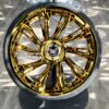 New Set (4) 26" Gold Cadillac Big Cap Floating Wheels & Tires Package Fit Cadillac Escalade , EXT, ESV 6x139.7mm 6x5.5" Bolt Pattern - Image 2