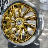 New Set (4) 26" Gold Cadillac Big Cap Floating Wheels & Tires Package Fit Cadillac Escalade , EXT, ESV 6x139.7mm 6x5.5" Bolt Pattern - Image 3