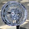 New Set (4) 13x7" Deep Dish 58 Spoke Triple Cross Lace Chrome Chevy Impala Lowrider Knockoff Wire Wheels Set of four (4) with Hardware Choice - Image 6