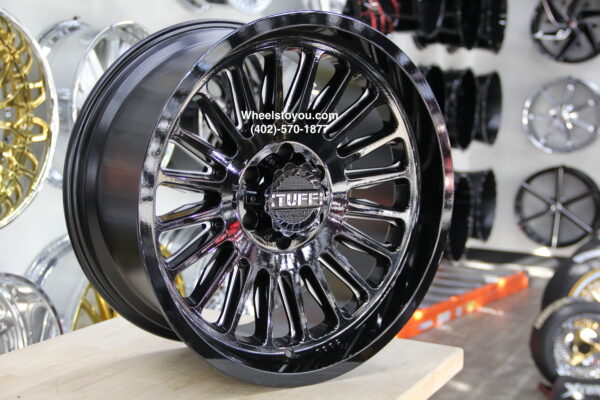 New Set (4) 20x10" Tuff Offroad Black & Milled 6x135mm -19 et Ford Wheels Fit F150 & Expedition Free Shipping in the USA