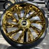 New Set (4) 26" Gold Chevy Big Cap Floating Wheels & Tires Package Fit Tahoe Silverado Suburban Sierra Avalanche 6x139.7mm 6x5.5" Bolt Pattern - Image 8