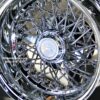 New Set (4) 13x7" Deep Dish 58 Spoke Triple Cross Lace Chrome Chevy Impala Lowrider Knockoff Wire Wheels Set of four (4) with Hardware Choice - Image 8