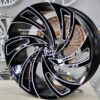 New Set (4) 24" Cadillac "Swoosh" Black / Milled Wheels Fit Cadillac Escalade , EXT, ESV 6x139.7mm - Image 11