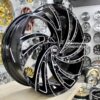 New Set (4) 24" Cadillac "Swoosh" Black / Milled Wheels Fit Cadillac Escalade , EXT, ESV 6x139.7mm - Image 2